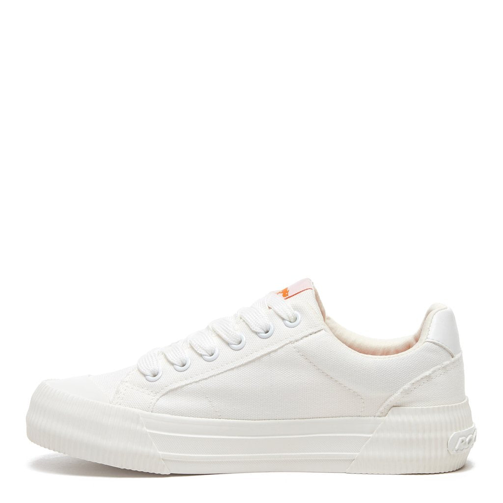 Cheery White Canvas Trainer