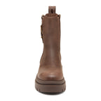 Dekko Brown Buckled Ankle Boot