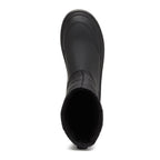 Image 6: Dita Black Winter Boot black boot top view showing rounded toe, quilted upper and open collar