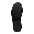 Image 5: Dita Black Winter Boot black boot sole view showing tread pattern and Rocket Dog logo detail