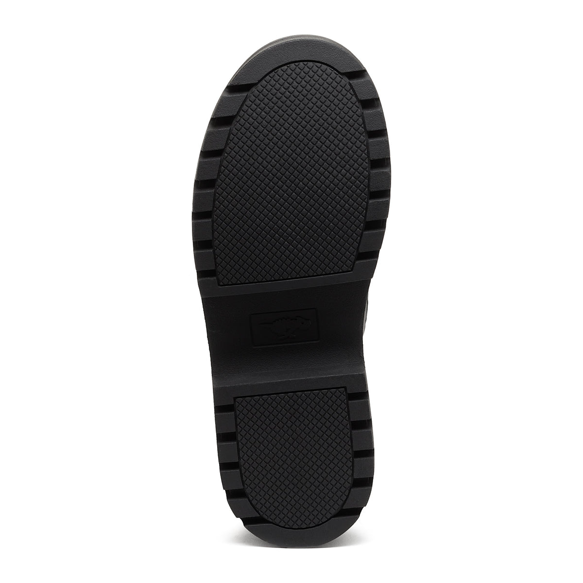 Image 5: Dita Black Winter Boot black boot sole view showing tread pattern and Rocket Dog logo detail