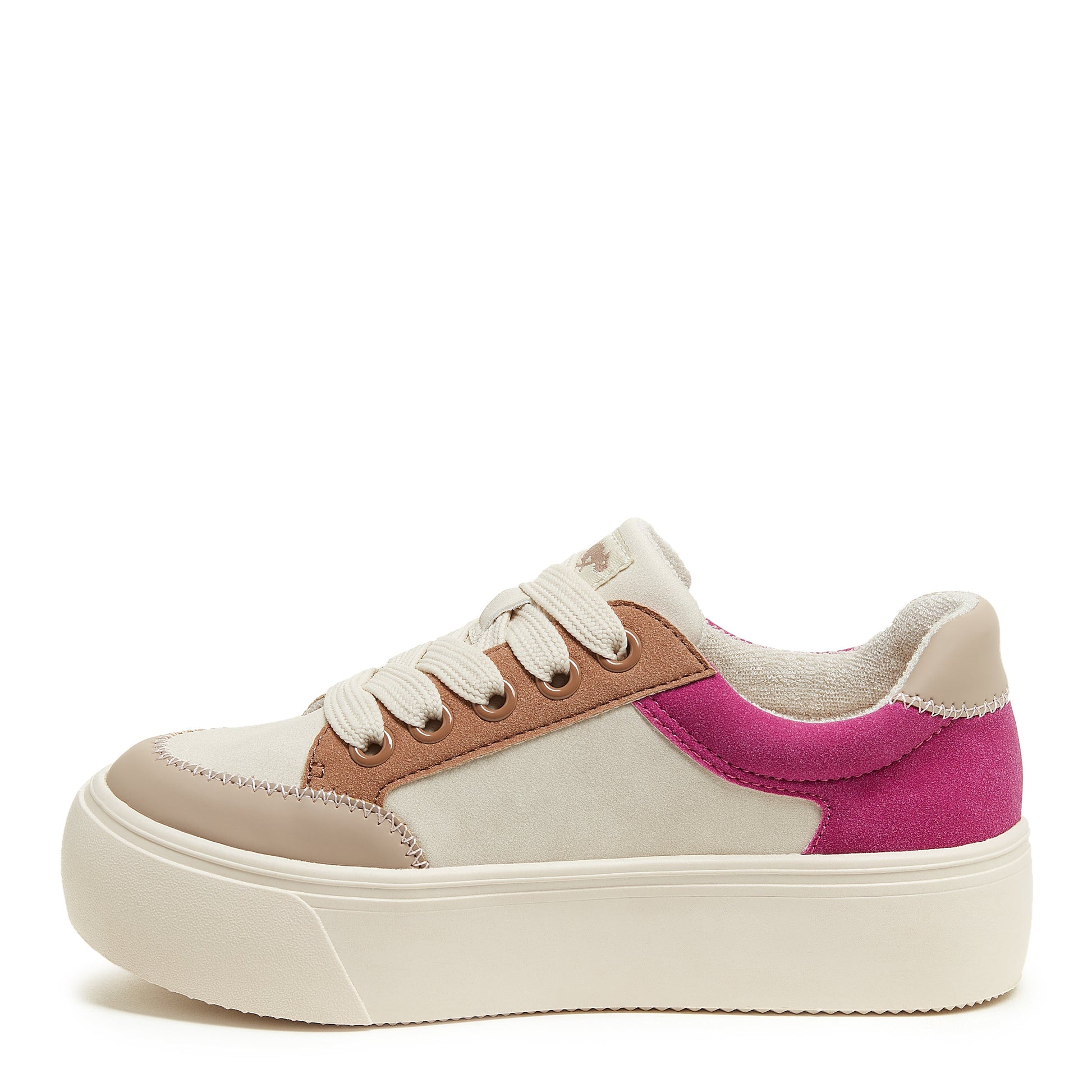 Flame Cream Color Block Trainers