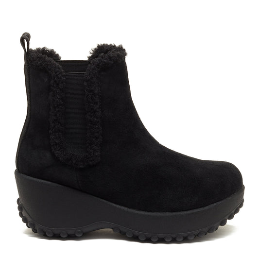 Frost Black Suede Ankle Boot