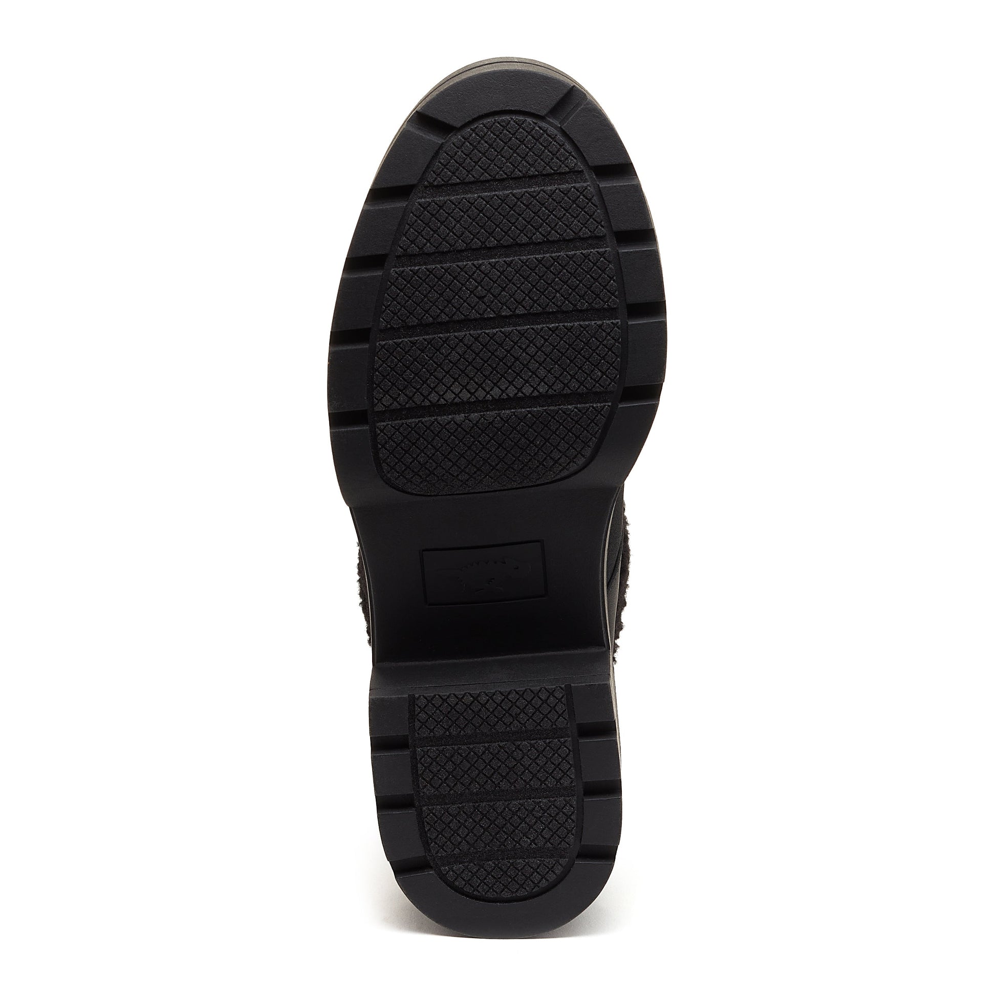 Icy Black Shearling Winter Ankle Boot