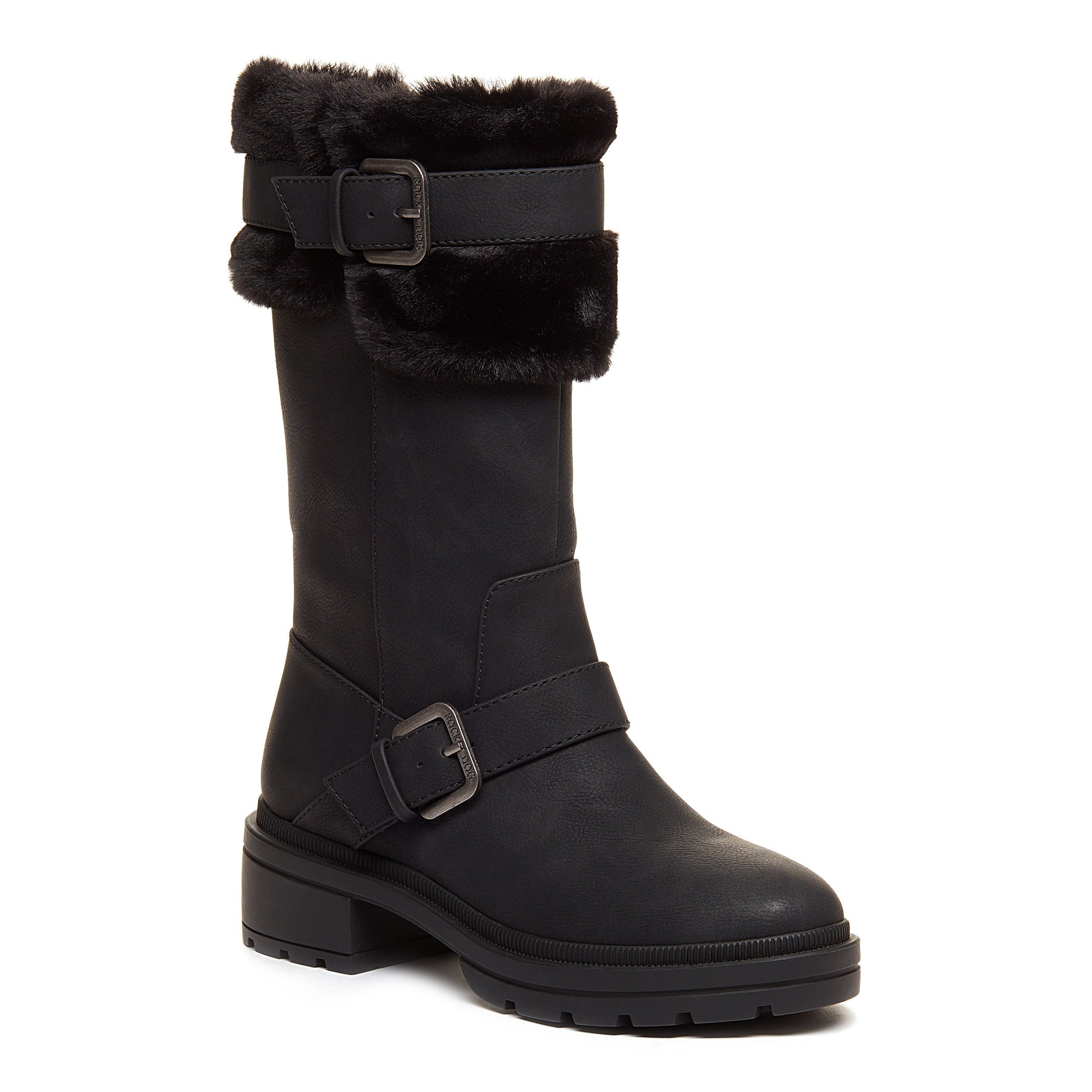 Igloo Black Buckled Tall Winter Boot