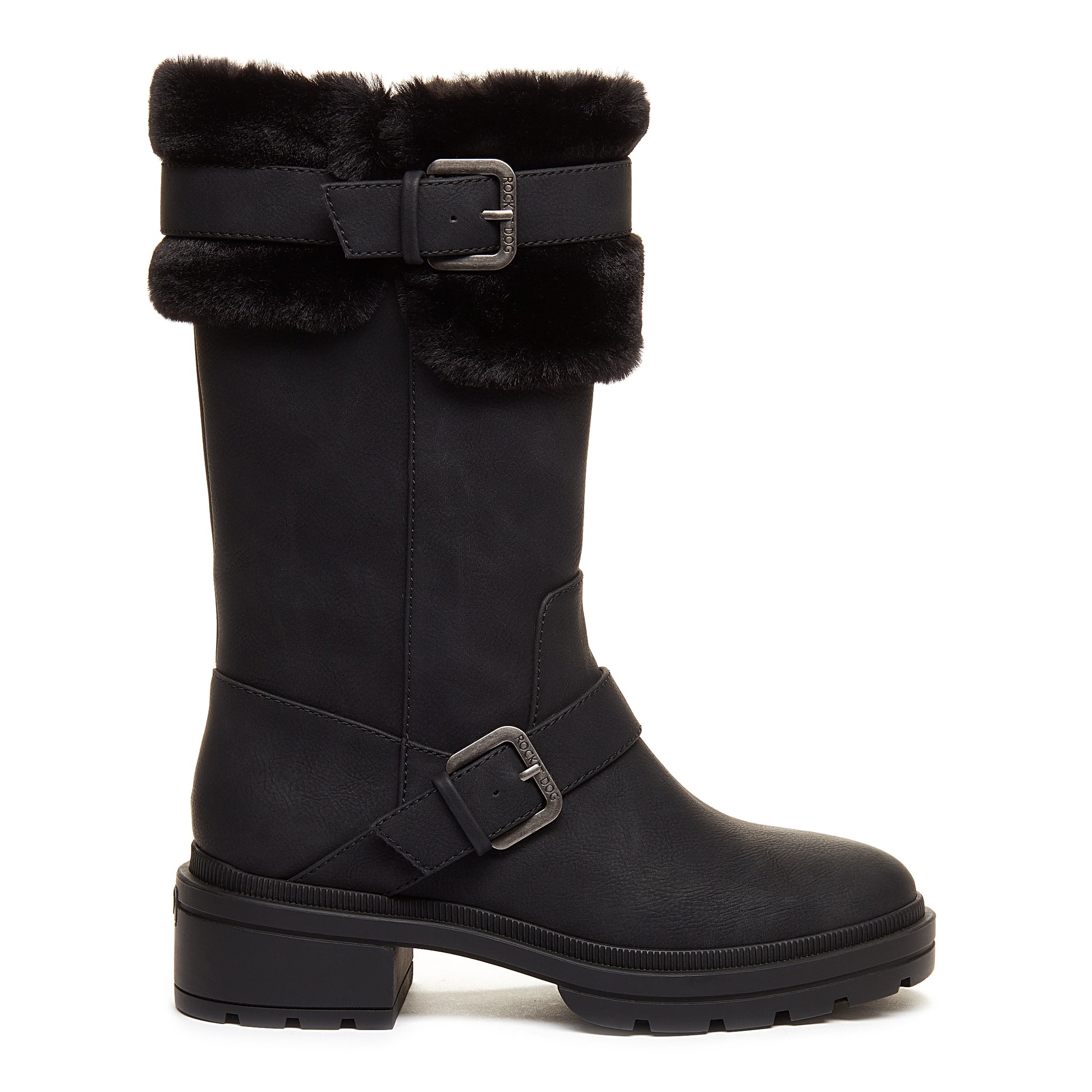 Igloo Black Buckled Tall Winter Boot
