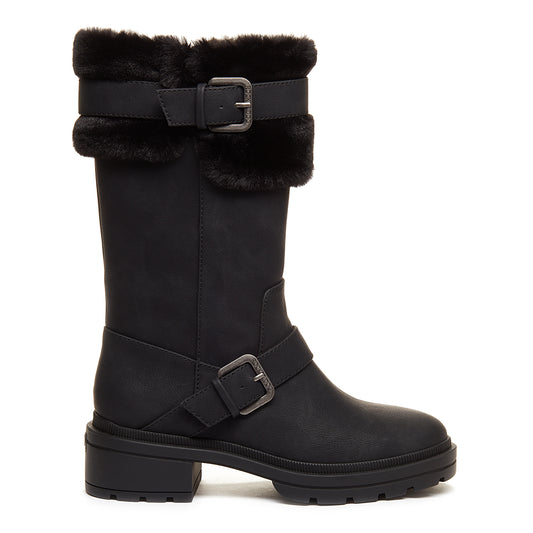 Igloo Black Buckled Tall Winter Boot