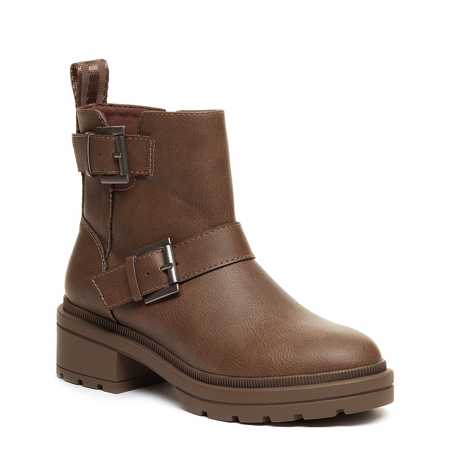 Ilo Brown Chunky Ankle Boot