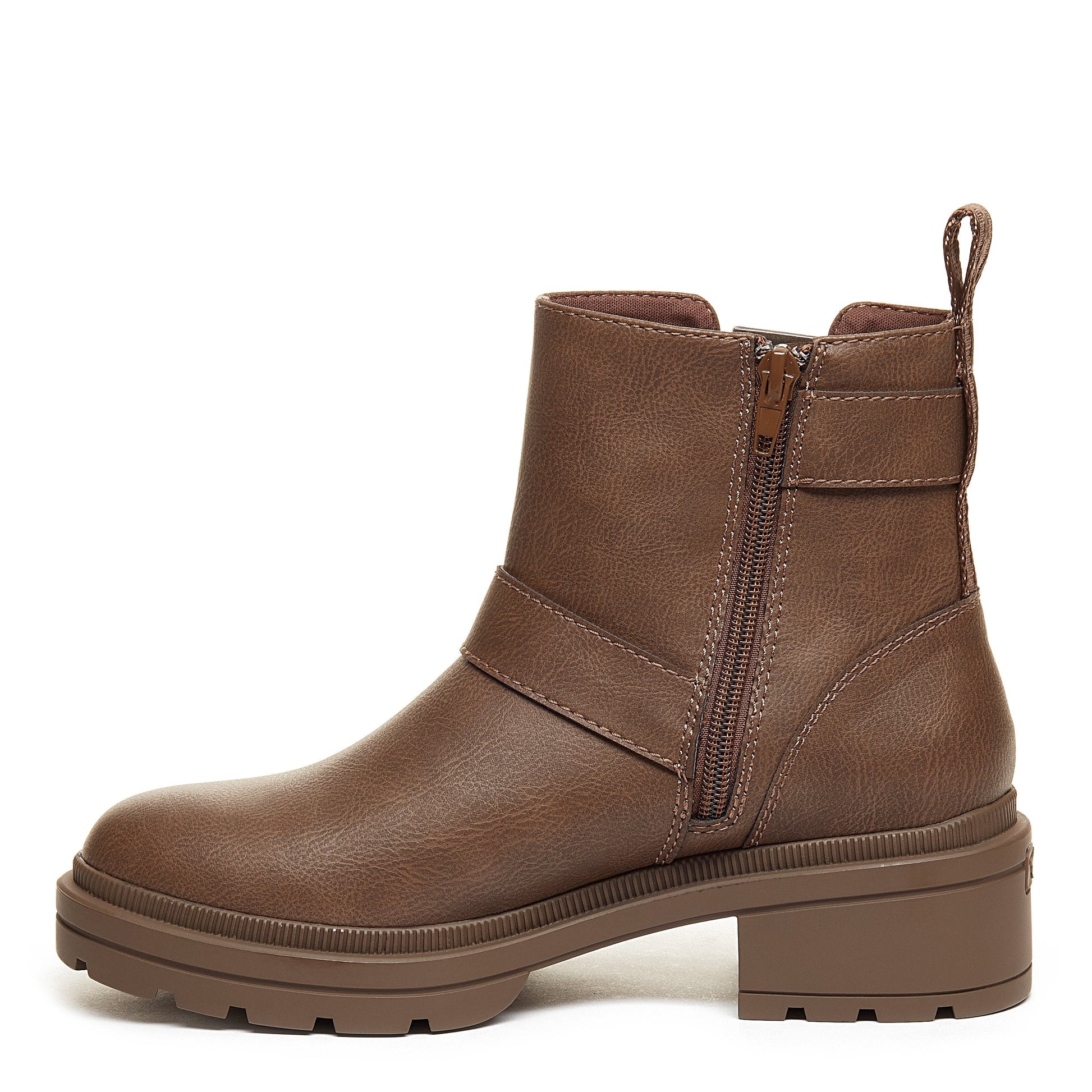 Ilo Brown Chunky Ankle Boot