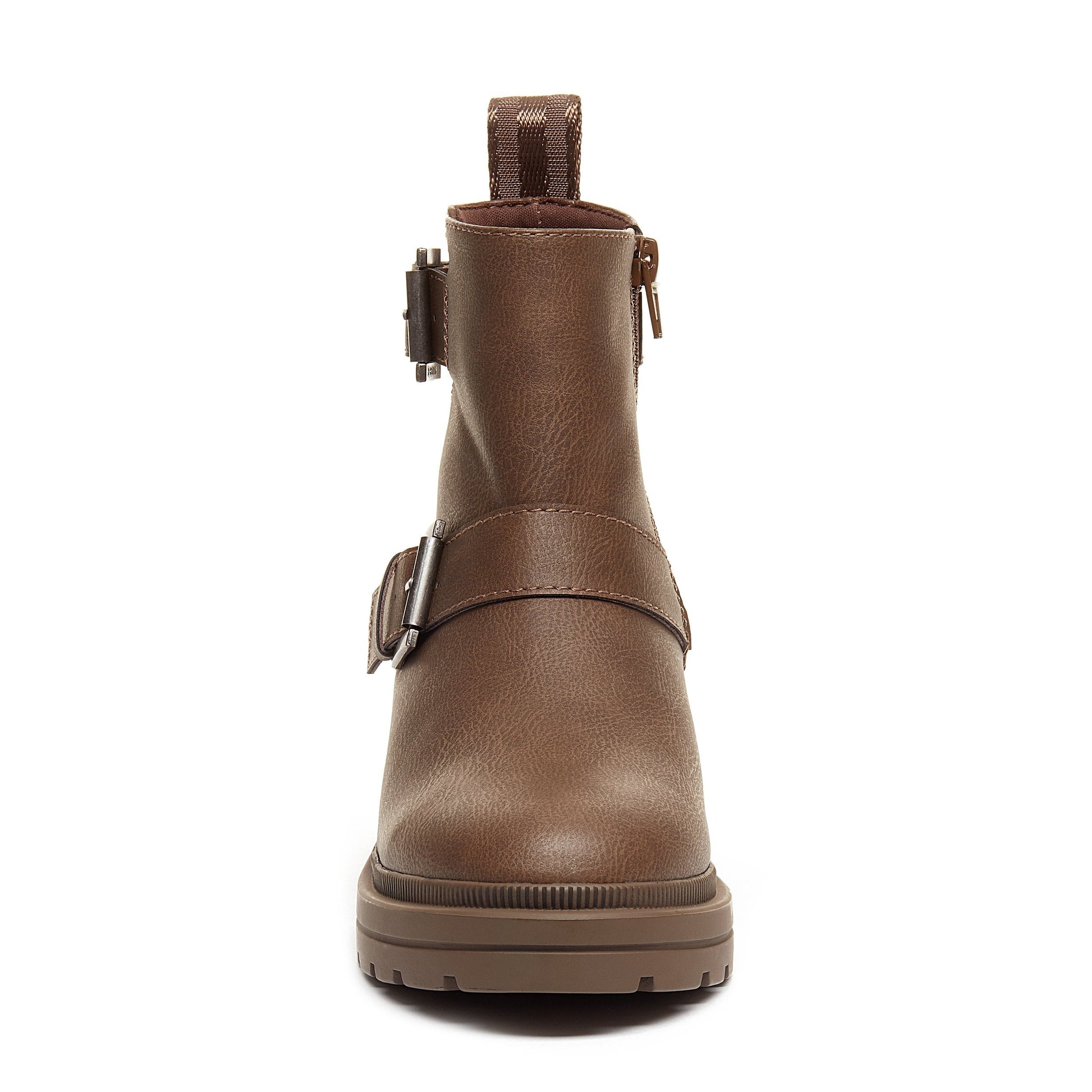 Ilo Brown Chunky Ankle Boot