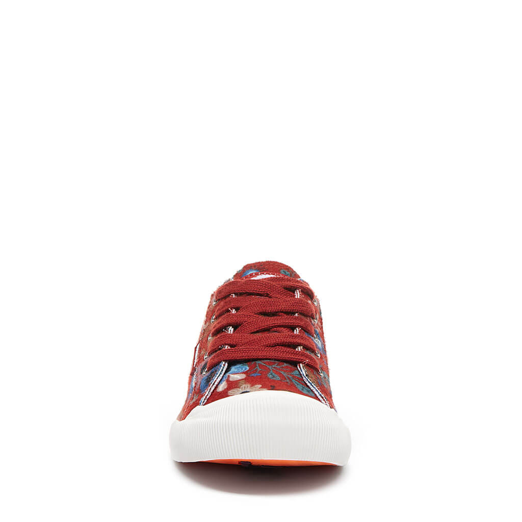 Jazzin Red Floral Sneaker