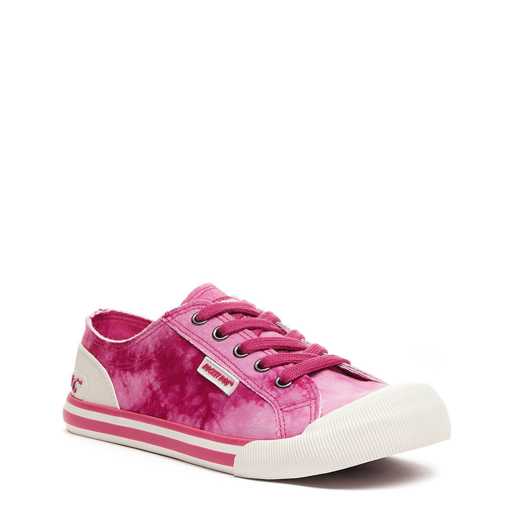 Rocket Dog Jazzin Hot Pink Tie Dye Trainer