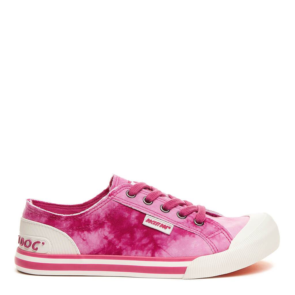 Rocket Dog Jazzin Hot Pink Tie Dye Trainer