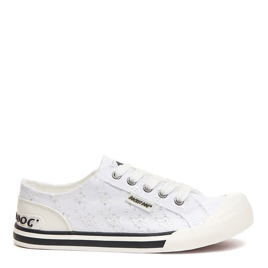 Rocket Dog Jazzin White Eyelet Trainer