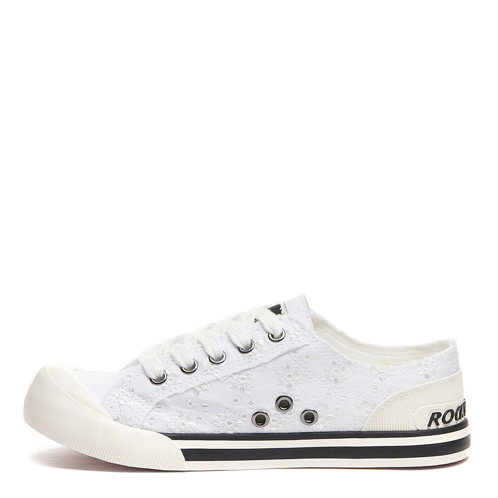 Rocket Dog Jazzin White Eyelet Trainer