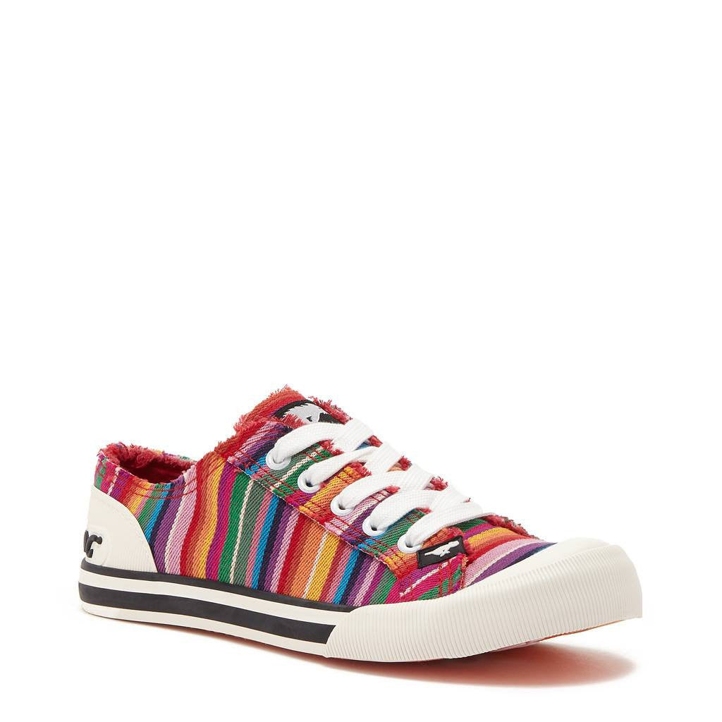 Rocket Dog | Jazzin Red Multi Stripe Trainer