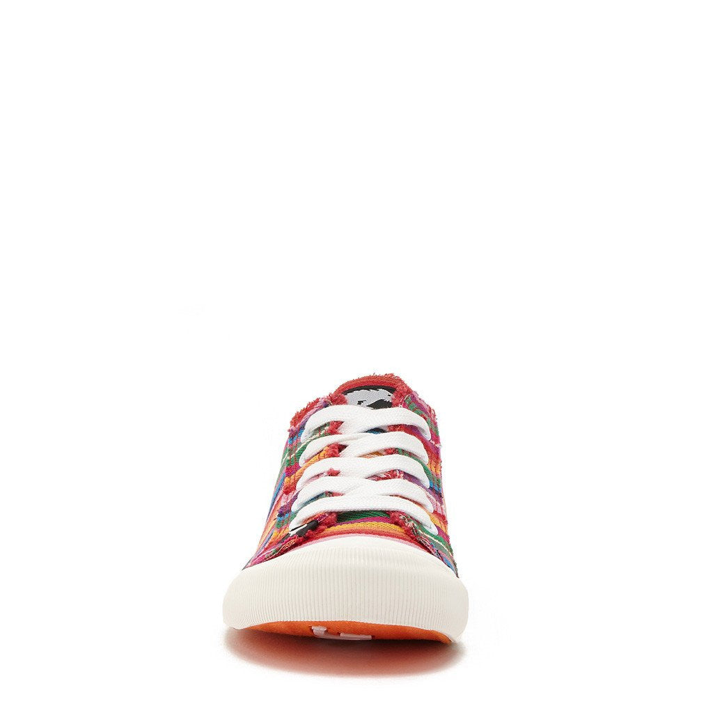 Rocket Dog | Jazzin Red Multi Stripe Trainer