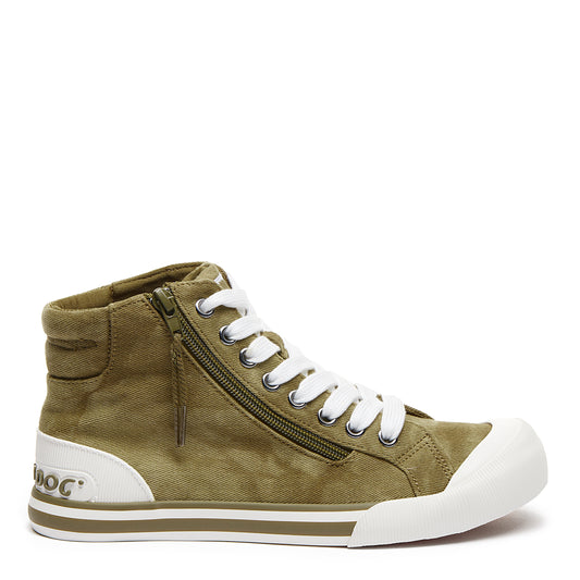 Jazzin High Olive Ronan High-Top Trainer