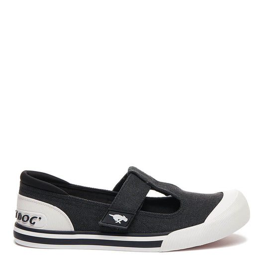 Rocket Dog | Jazzin J-bar Black Canvas Trainer