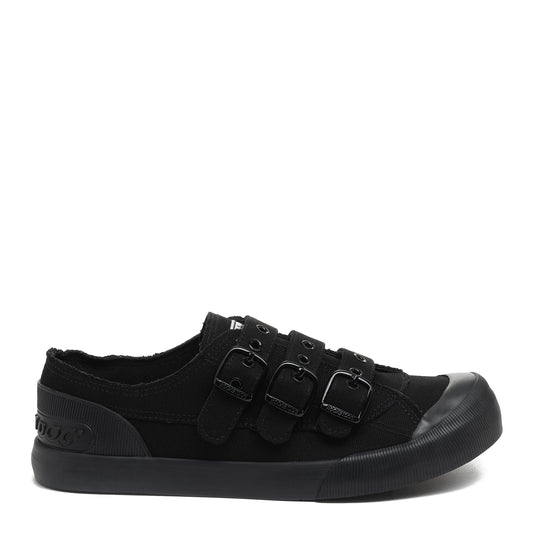 Jolissa All Black Canvas Trainers