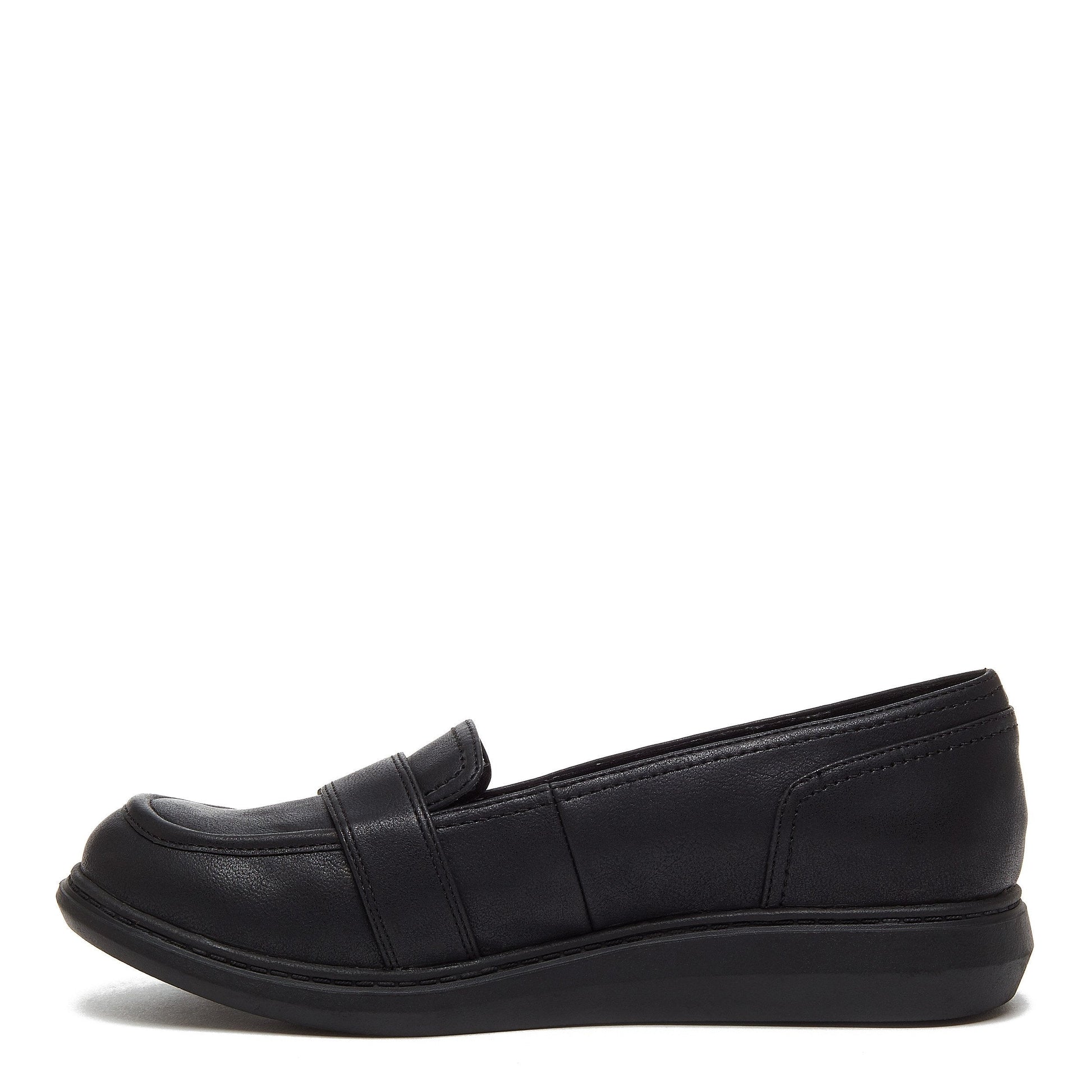 Marez Black Buckle Slip-on Shoe