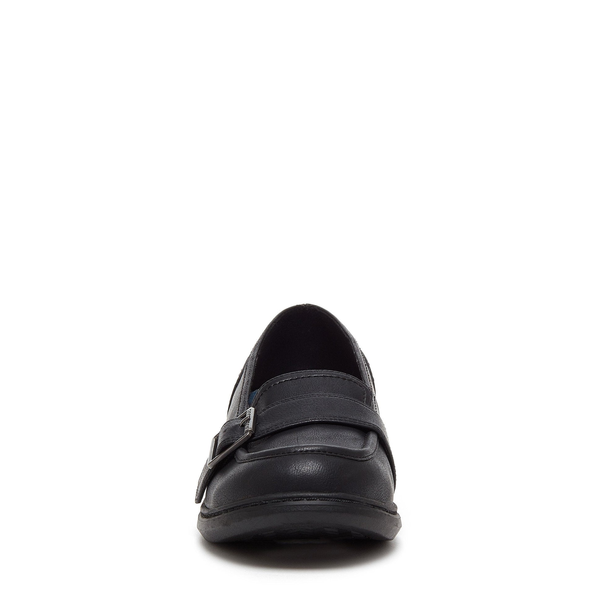 Marez Black Buckle Slip-on Shoe