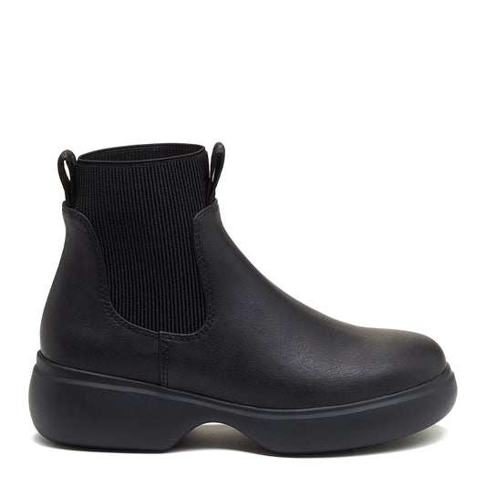 Ollie Black Chunky Chelsea Boot