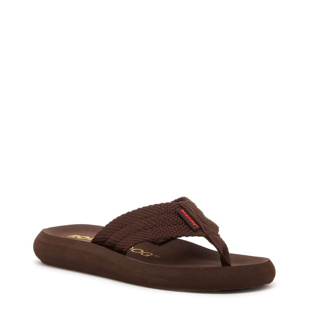 Sunset Brown Webbing Flip Flops