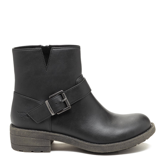 Taya Black Biker Ankle Boot