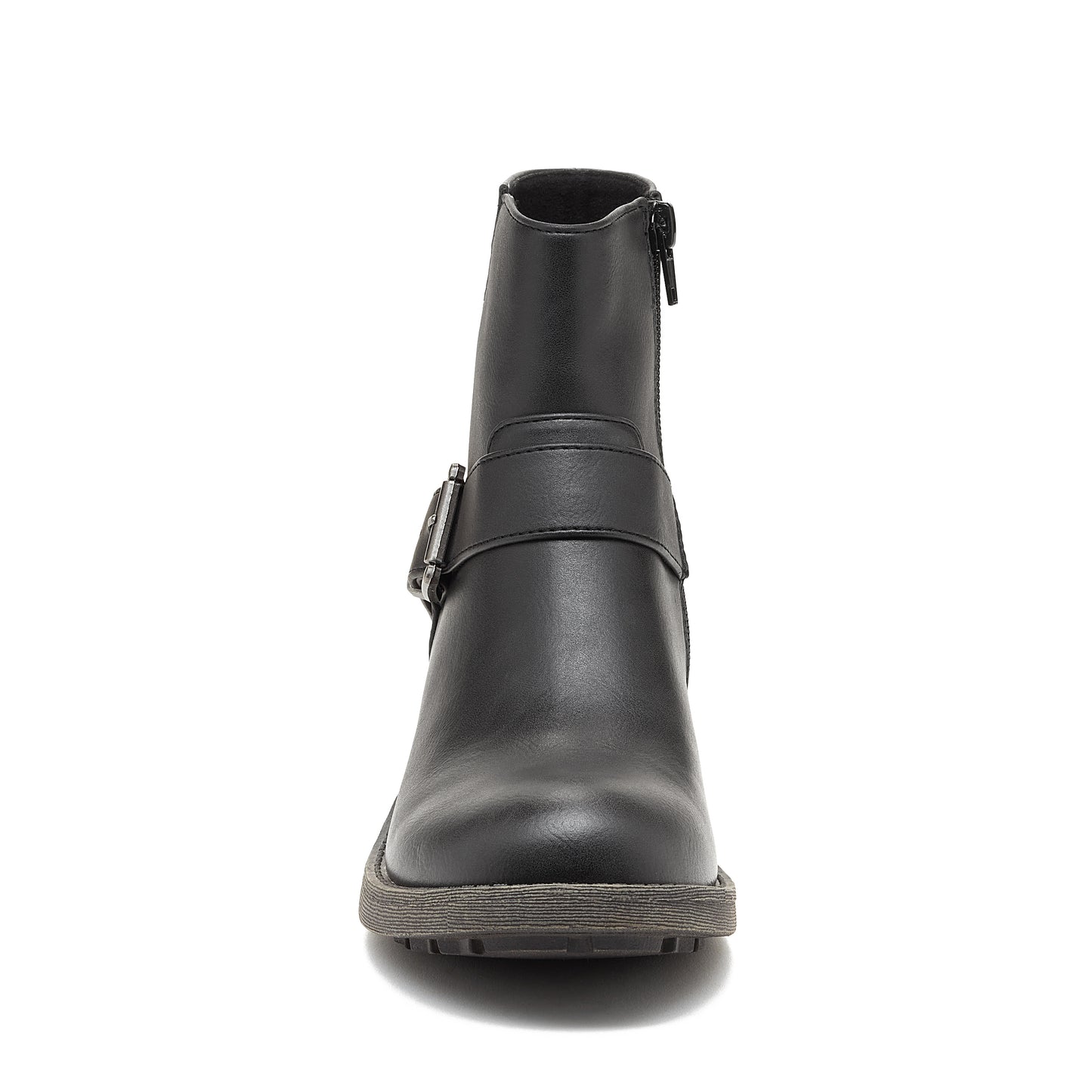 Taya Black Biker Ankle Boot