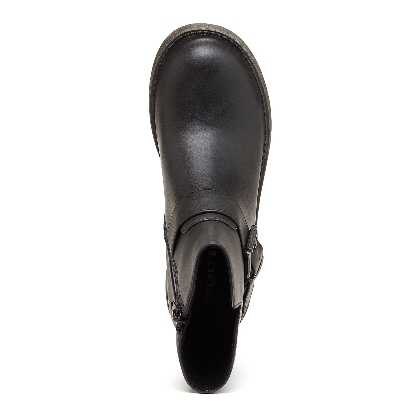 Taya Black Biker Ankle Boot