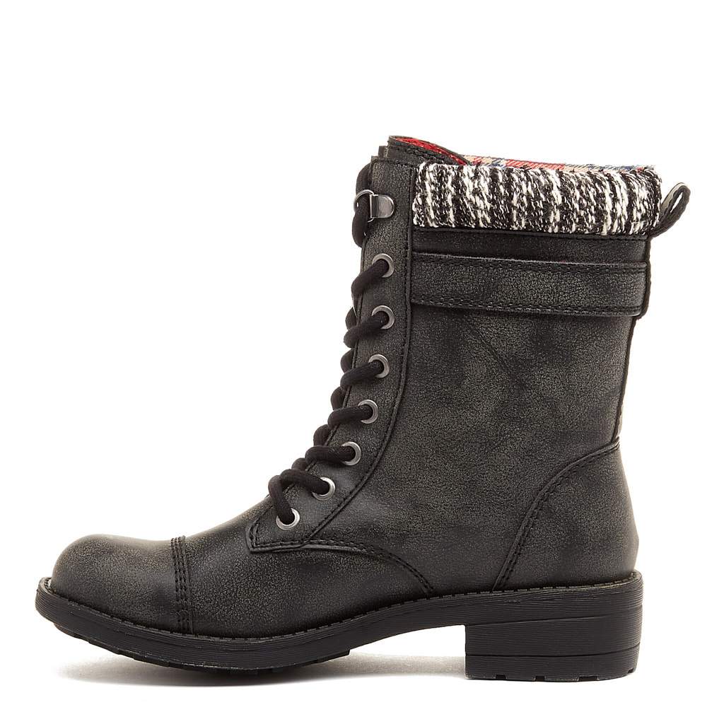 Rocket Dog Women's Thunder Black Biker Boot – Rocket Dog UK