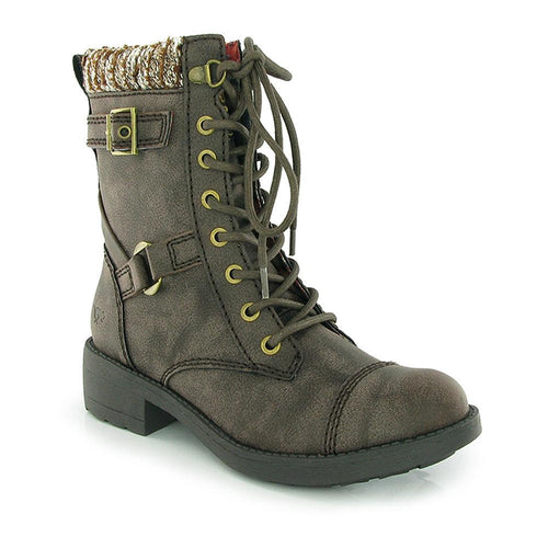 Thunder Cognac Biker Boot Rocket Dog UK