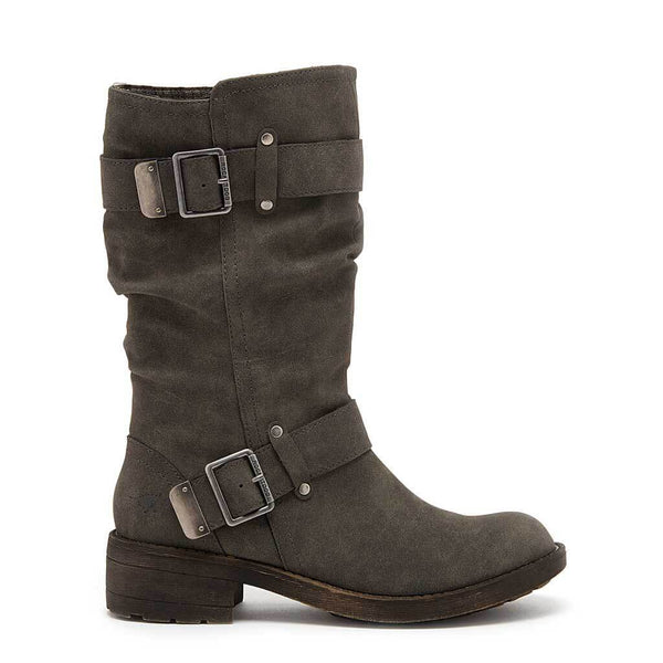 Trumble Faded Black Biker Boot Rocket Dog UK