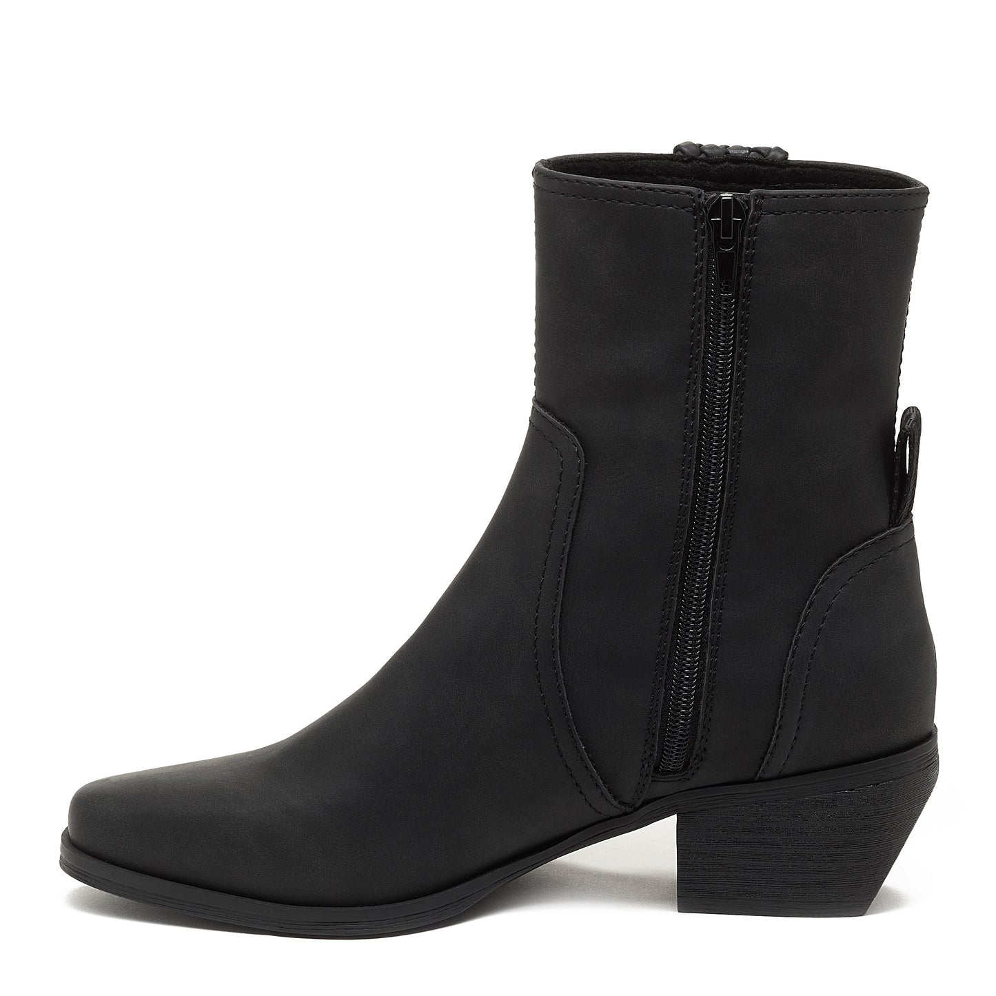 Whist Black Western Ankle Boot