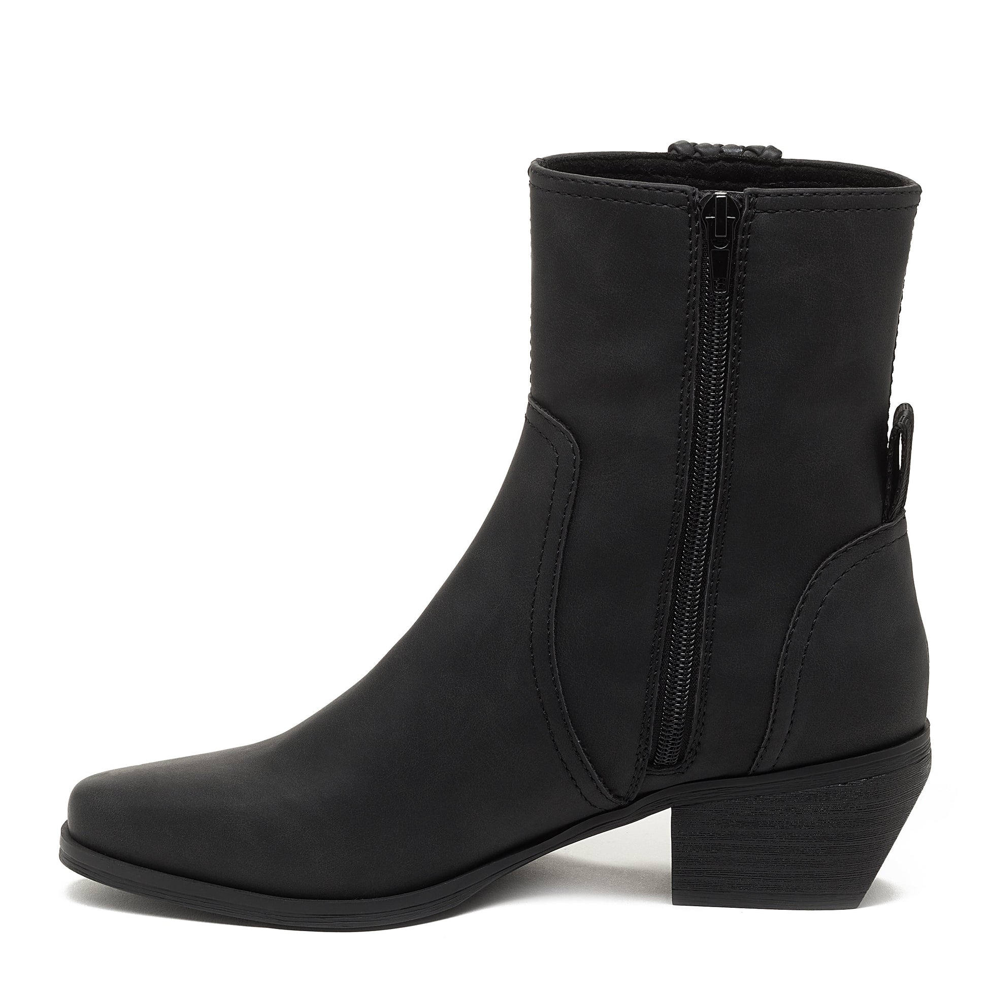 Whist Black Western Ankle Boot