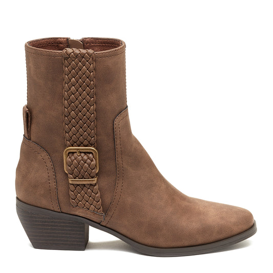 Whist Brown Western Ankle Boot