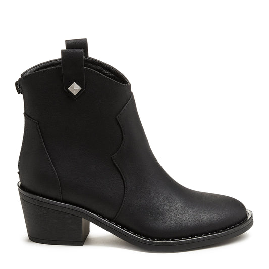 Yolanda Black Western Booties